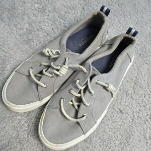 Sperry Top-Sider‎ STS85103 Gray Canvas Sneakers Women's Size 8.5W